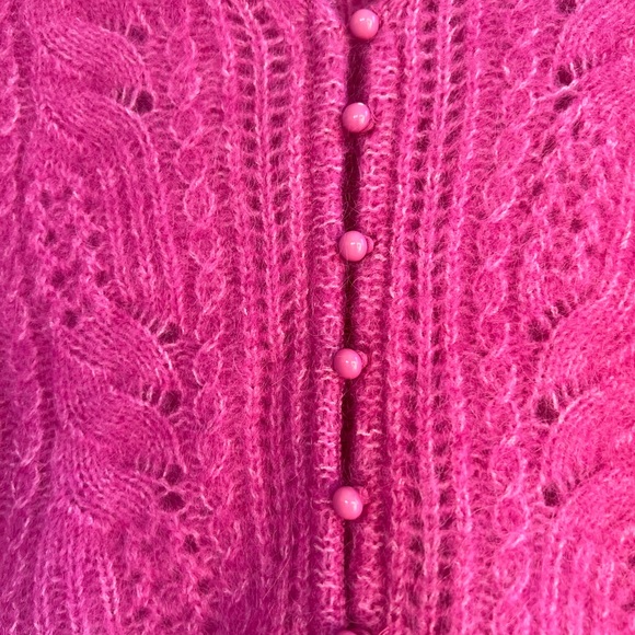 Sézane Susanna Kid Mohair/Wool Cardigan in Wisteria - NWOT - Picture 8 of 10